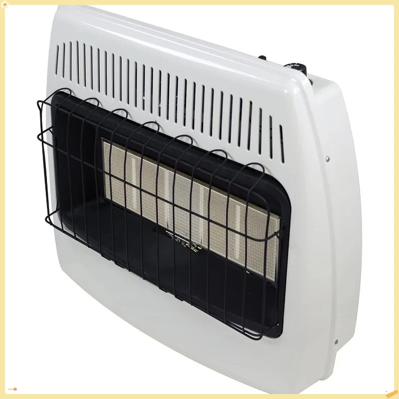 30,000 BTU Vent Free Wall Heater, White Infrared Propane Gas Heater for Large Room, Energy Saving