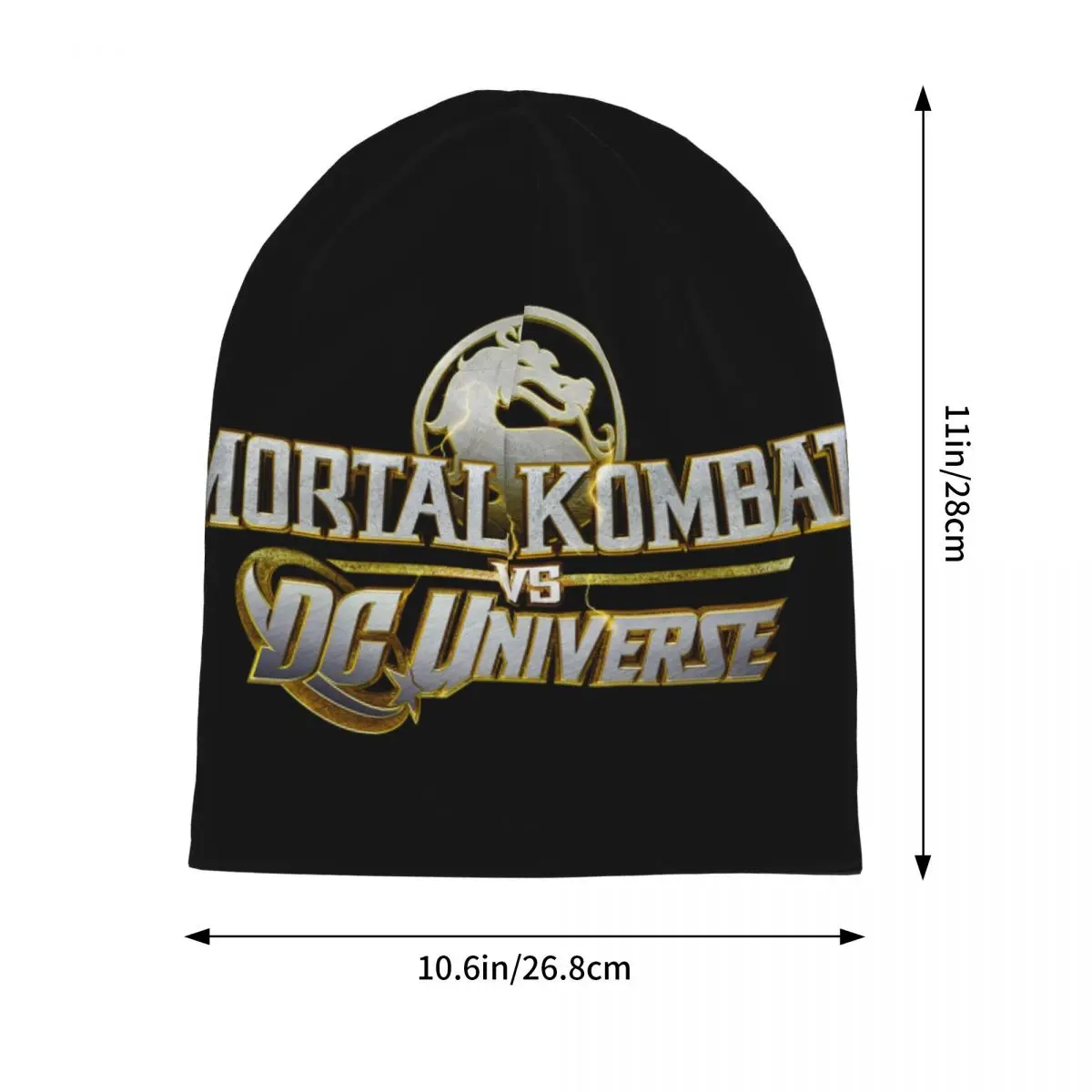 مورتال كومبات شعار دافئ محبوك قبعة الأزياء بونيه قبعة الخريف الشتاء في الهواء الطلق بيني القبعات للرجال النساء الكبار