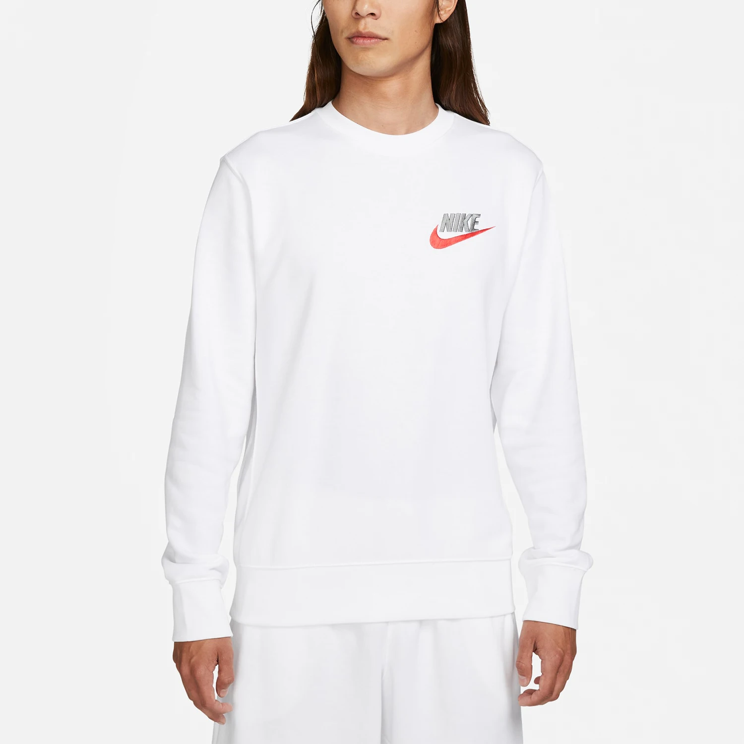 

Оригинальная мужская спортивная толстовка Nike с вышивкой, простая, дышащая, трикотажная, для повседневной носки FB7685-100