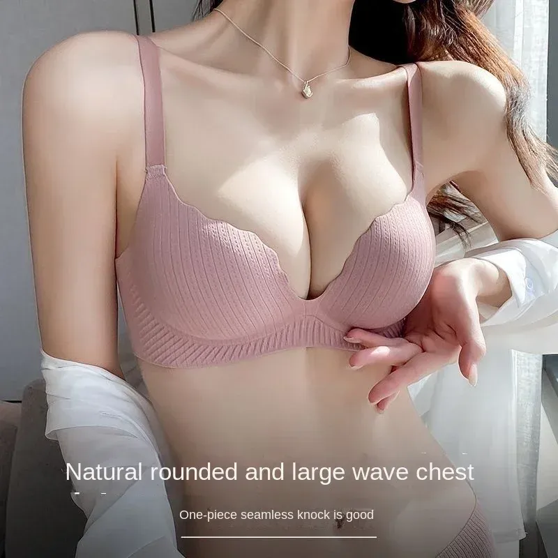  2026 New Push Up Bra for Small Chest Ultra Thick 6CM Padded No Steel Ring Comfortable & Sexy Lift Lingerie for Flat Chest Women