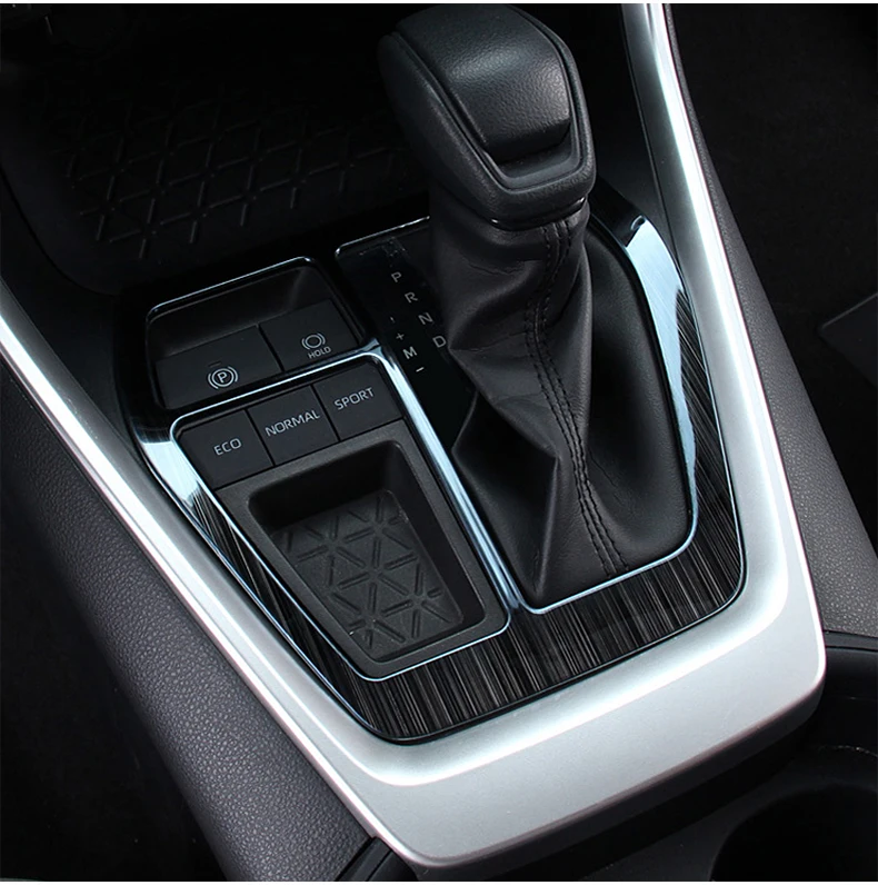 Für Toyota RAV4 XA50 2019 2020 2021 2022 2023 2024 2025 Hybrid Edelstahl Auto Schalthebelblende Rahmenverkleidung Abdeckung Aufkleber Zubehör – Detail 2