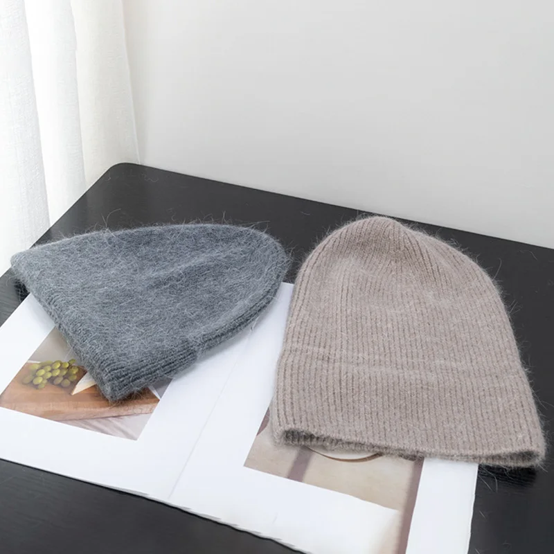 Nuovo inverno versione coreana colore della caramella pelliccia di coniglio moda semplice cappello Baotou cappello da donna in peluche lavorato a