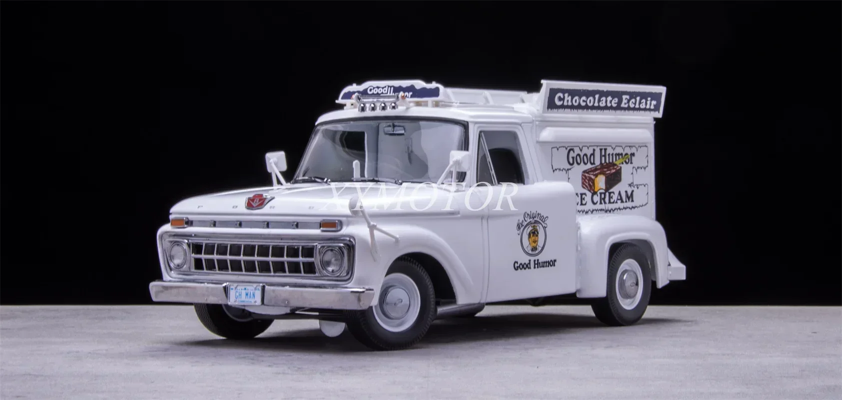 

Sunstar 1/18 For Ford F-100 Custom cab pickup GOOD HUMOR Ice Cream Diecast Model Car Gifts Hobby Display Ornaments Collection