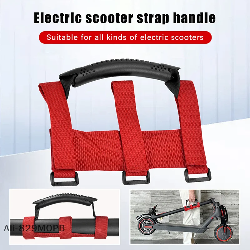 

【S】Scooter Carry Handle Portable Hand Carrying Handle Straps Handles Bandage Compatible For M365 Pro ES1 ES2 ES3 ES4 Scooter