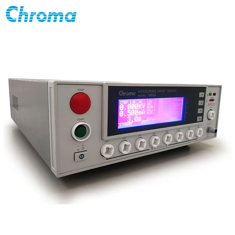 Chroma 19073 Hipot Tester 19071 Testeur de résistance d'isolation