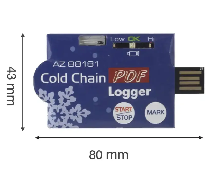 

8181 Temperature Recorders for Shipping features