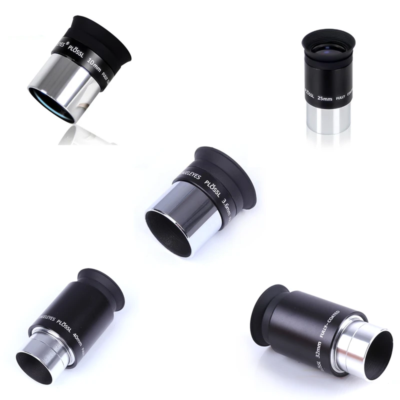 5PCS/SET Angeleyes PL PLOSSL 1.25 Inches 31.7mm 3.6mm 10mm 25mm 32mm 40mm Optical Glass Focal Length Eyepiece Combination Set