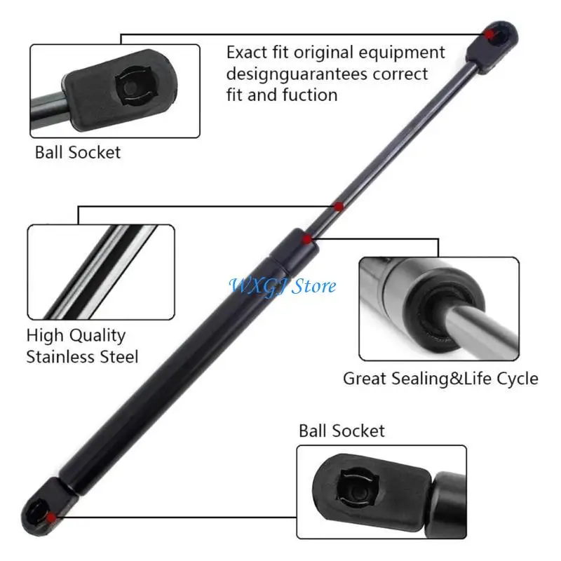 37Je Bail portador trasero Tunk Spring Spring Lifts Lifts Soporte choque telescópico Compatible para 4H 4D Corrosión