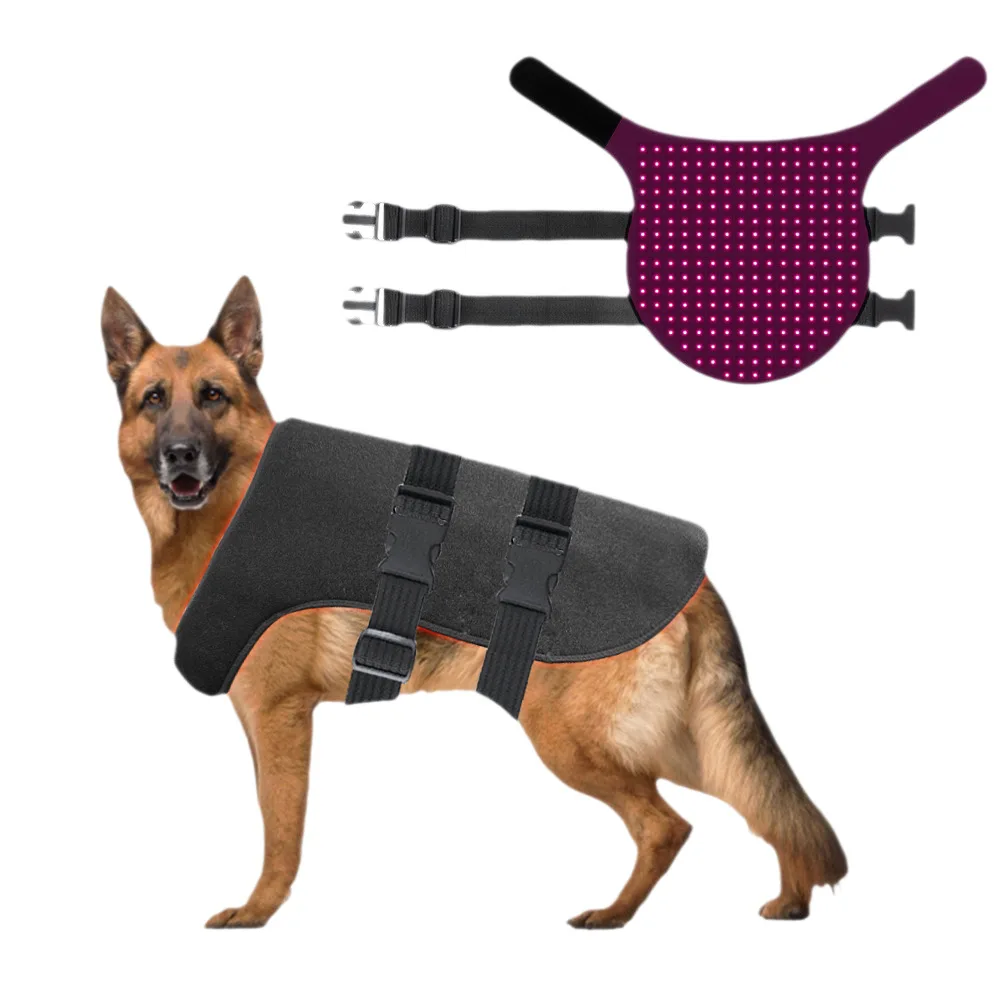 Large pet red light therapy belt, LED infrared light therapy, suitable for dogs and cats, equipped with 240 LEDs, wavelengths of