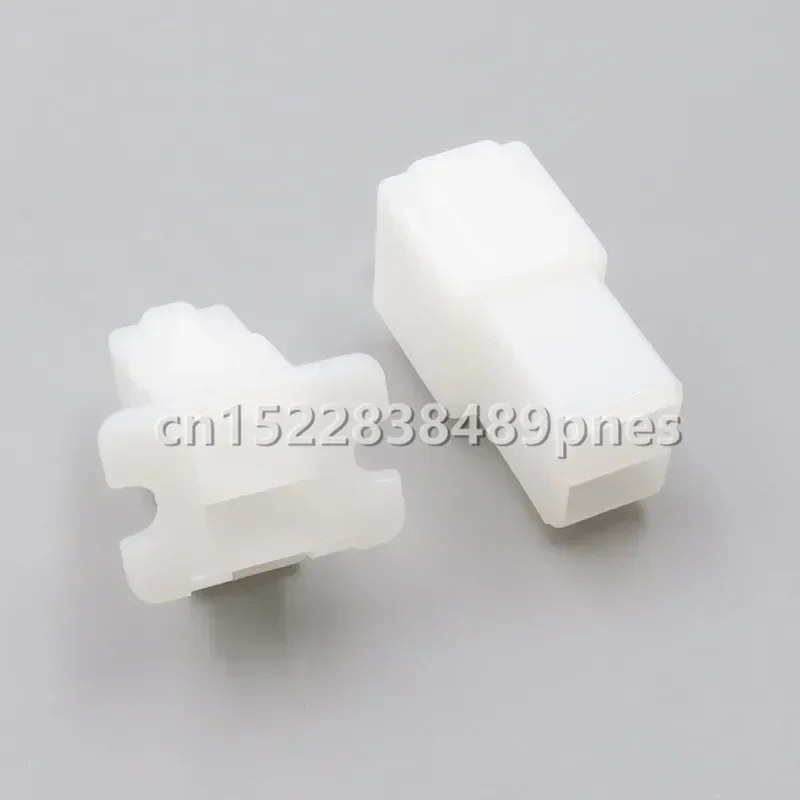 2 Pole White ABS Wiring Harness Connector Auto Plug Household Socket