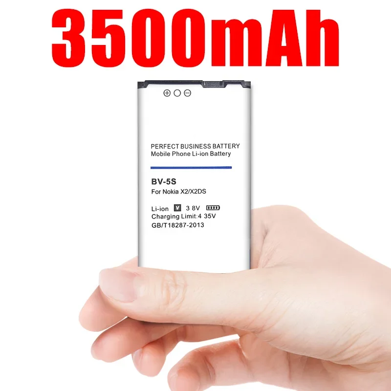 

Литий-ионный аккумулятор для телефона 3500 мАч Bv 5s Bv-5s Bv5s для Nokia X2/X2ds Rm-1013