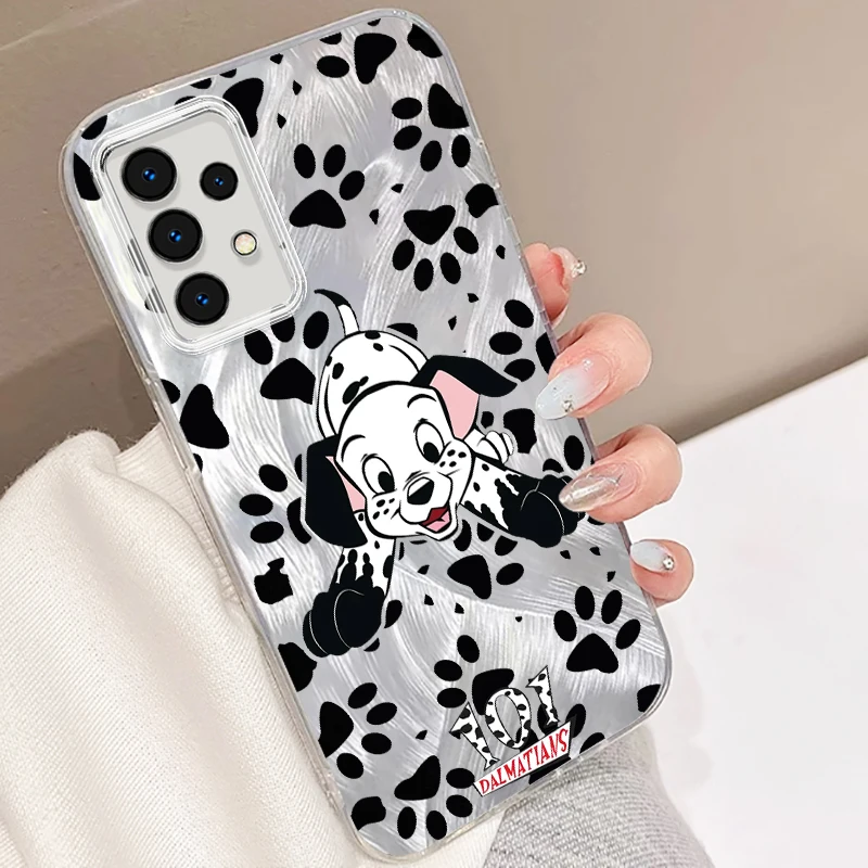 Honderd En Een Dalmatiërs Voor Samsung A73 A72 A71 A55 A54 A53 A52 A52 A51 A35 A34 A32 A13 A12 A05 A04 5G Veer Garen Cover