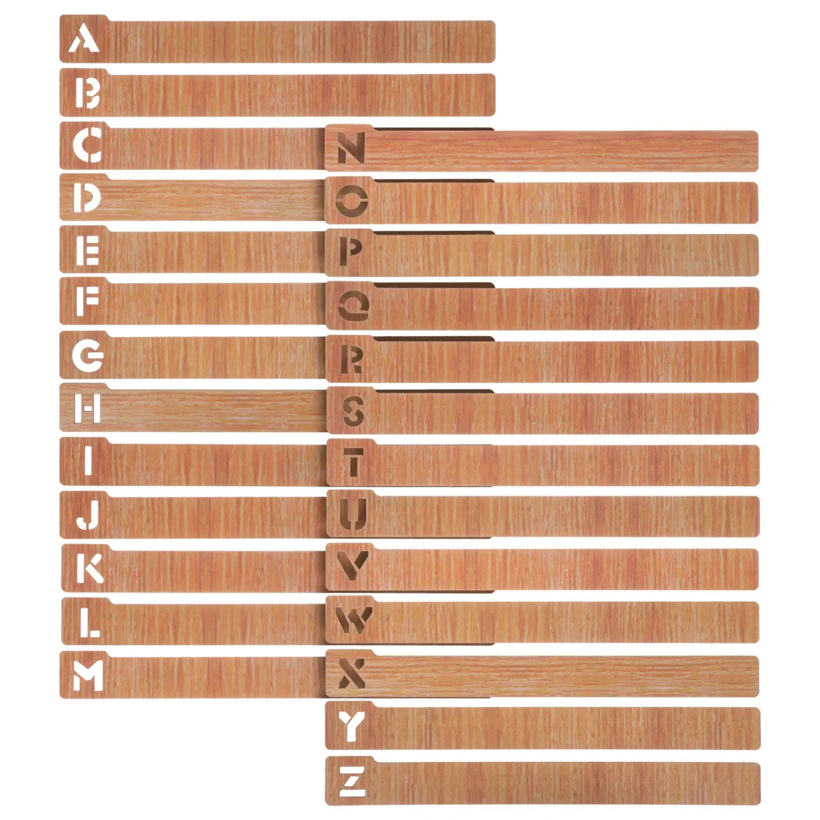 

26Pcs Creative Alphabet Bookmarks Wooden for Students Teachers Book Lovers Stylish Page Markers Unique Initial