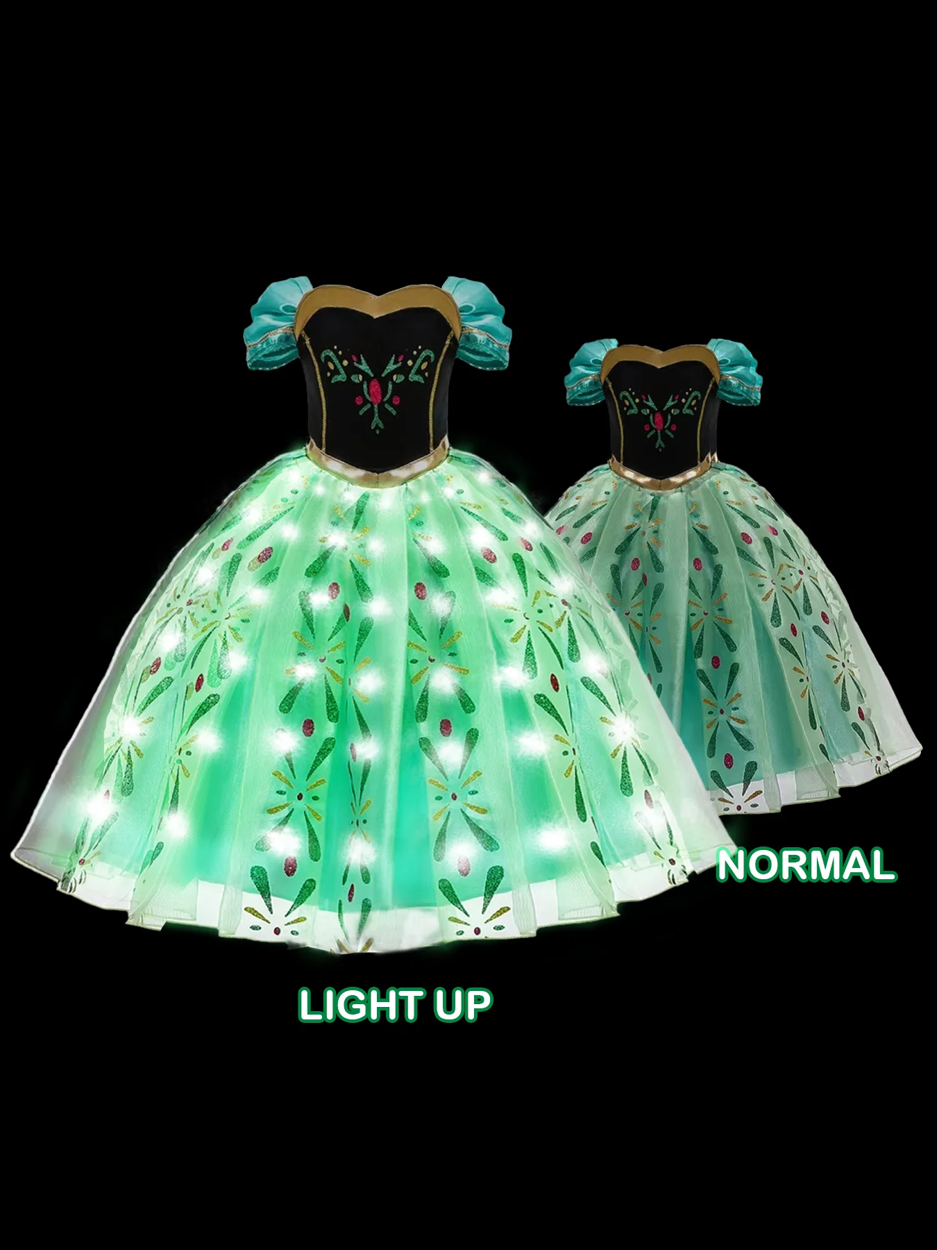 1PC Girl's birthday party,Special holiday LED luminous dress, Contrasting popular styles, Crown Magic Stick (without battery)