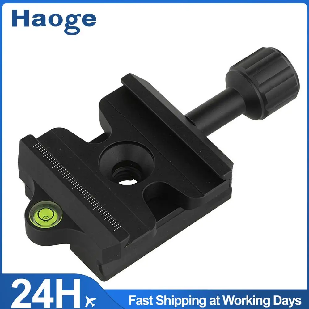 Haoge Quick Release QR Clamp Adapter Convertor for Manfrotto RC2 System to Arca-Swiss Compatible