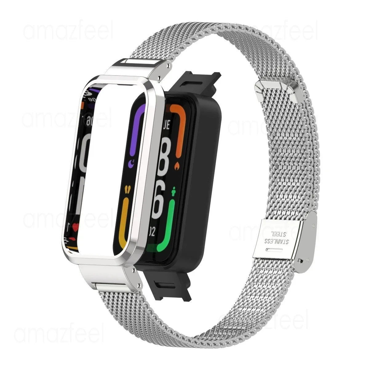 Für Redmi Smart Band Pro Metall Strap Fall Schutz Für Redmi Band Pro Armband Für redmi band pro Armbänder Schutzhülle