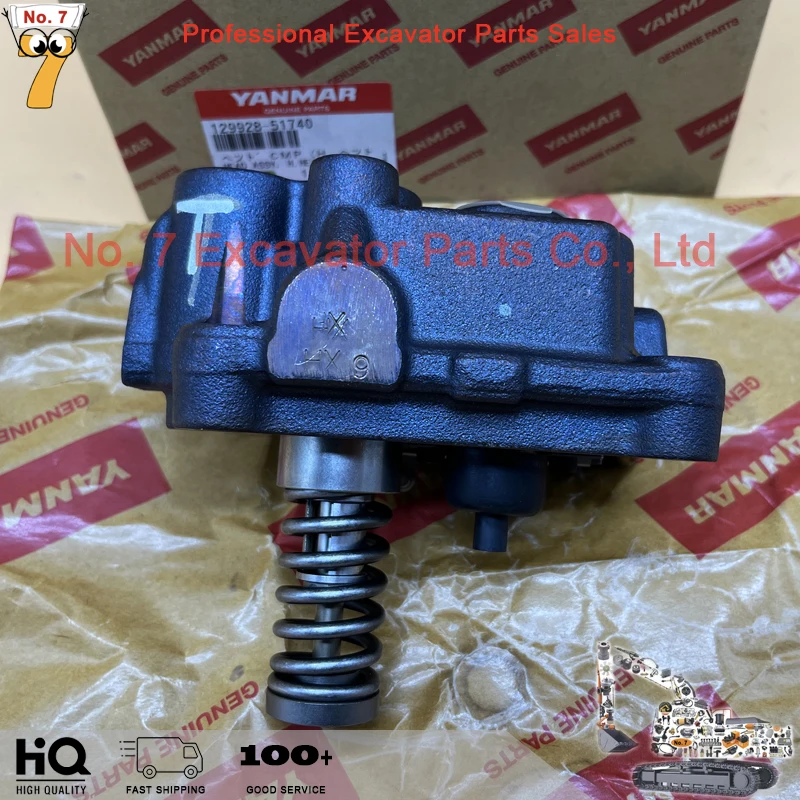 

100% Original Yanmar Engine Parts X9 4TNV94 4TNV98 Fuel Injection Pump Head Rotor X9 129928-51740