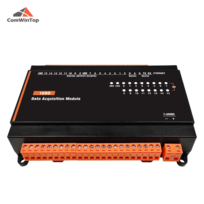 Imagem -02 - Npn 16-channel Saída Digital Transistor Controlador Modbus Saída Cwt-mb317h 16do