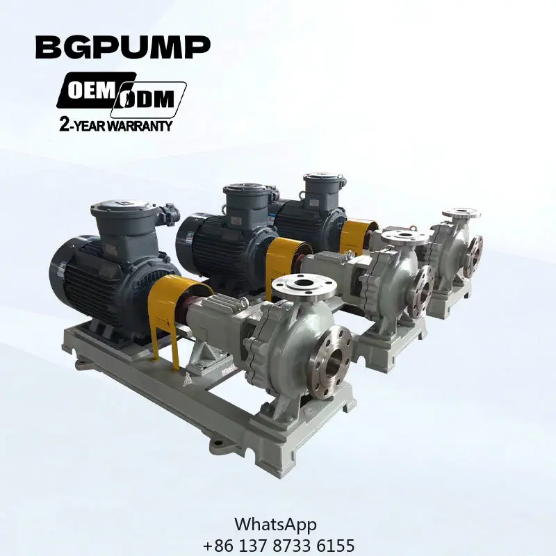 High Quality Customizable Electric Stainless Steel End Suction Chemical Centrifugal Pump Petrochemical Industry Machining