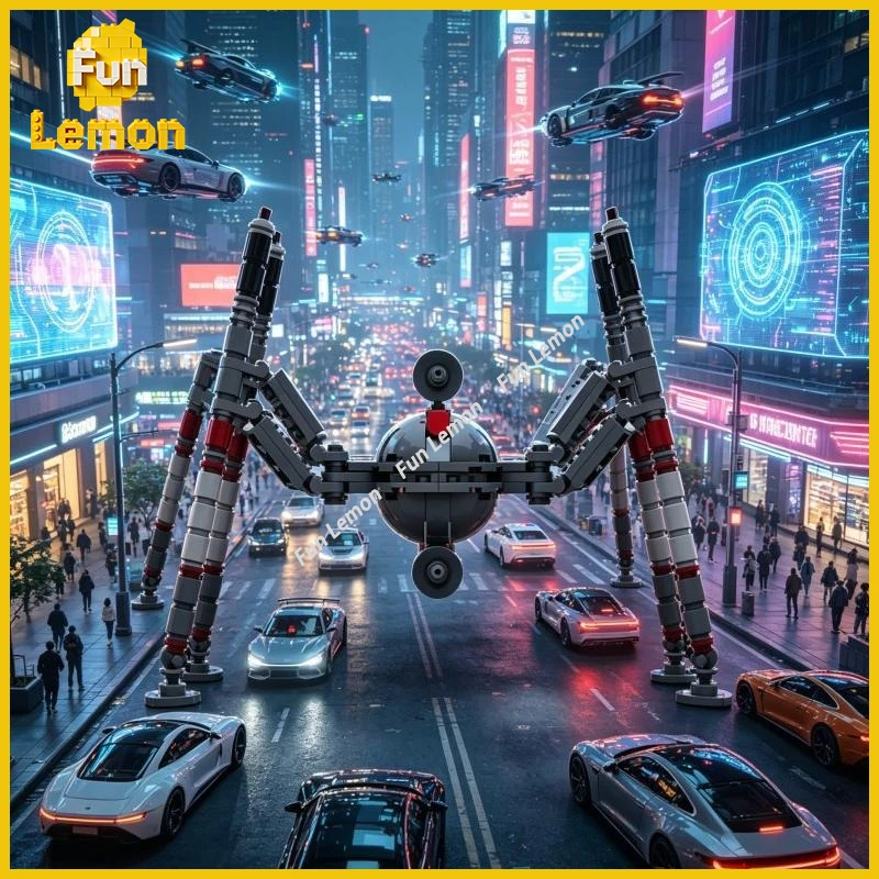 Homing Spider Droid Robot Building Blocks MOC Multi Joint Mechanical Model Creative Leisure Gift For Collectors