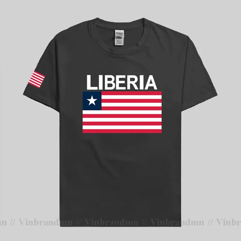 Liberia Liberian t shirt fashion cool jersey nation team 100% cotton t-shirt gyms clothing tees sporting tshirt LR LBR summer