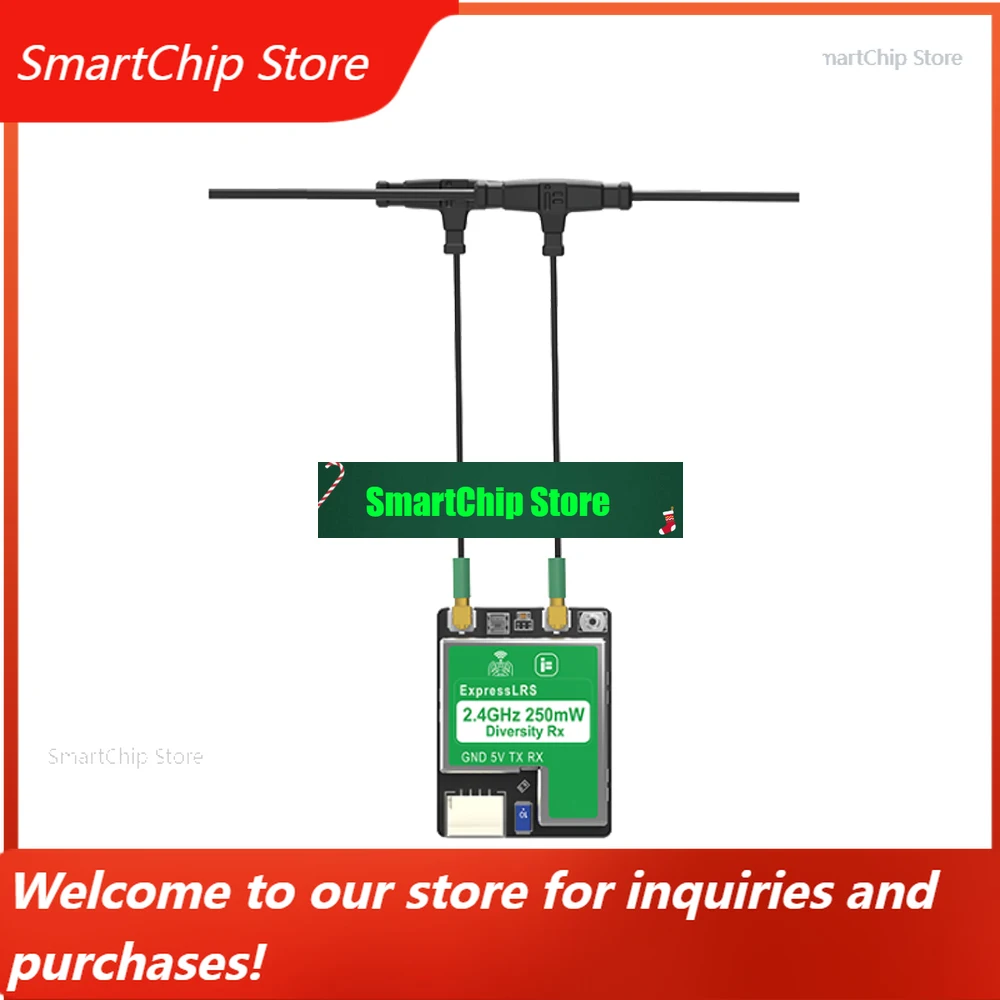 

StoreiFlight 2.4GHZ/900MHZ ExpressLRS ELRS True Diversity Receiver Dual-antenna Diversity Long Range Receiver For RC PFDrone Pa