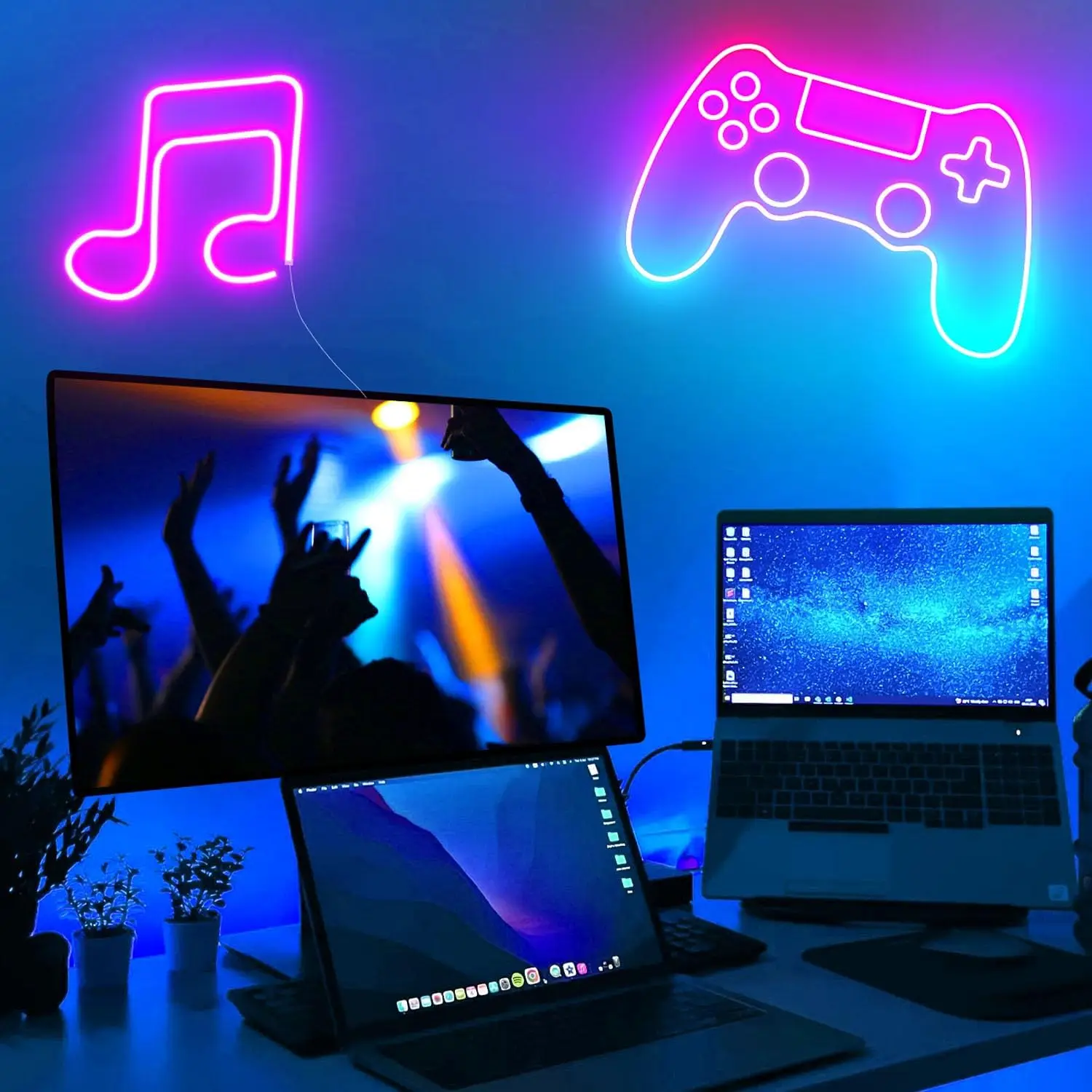 

5V low-voltage RGB neon light strip, flexible silicone, infrared remote control and app control to synchronize with music, USB p