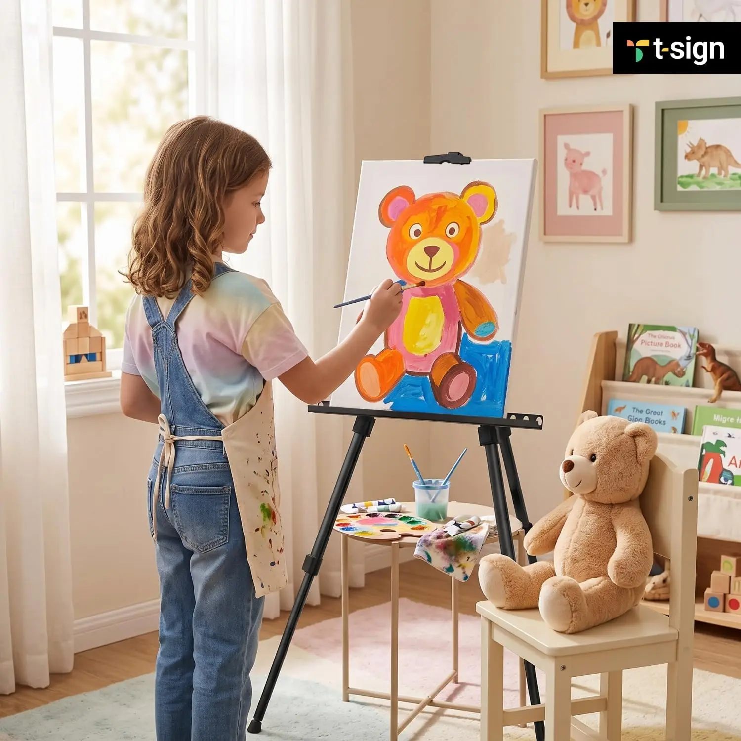 Adjustable Tripod Artist Easel, 62