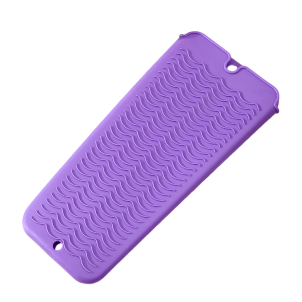 Anti-Slip Curling Iron Insulation Mat Portable Anti-Heat Heat Resistant Sleeve Multifunctional Silicone Material