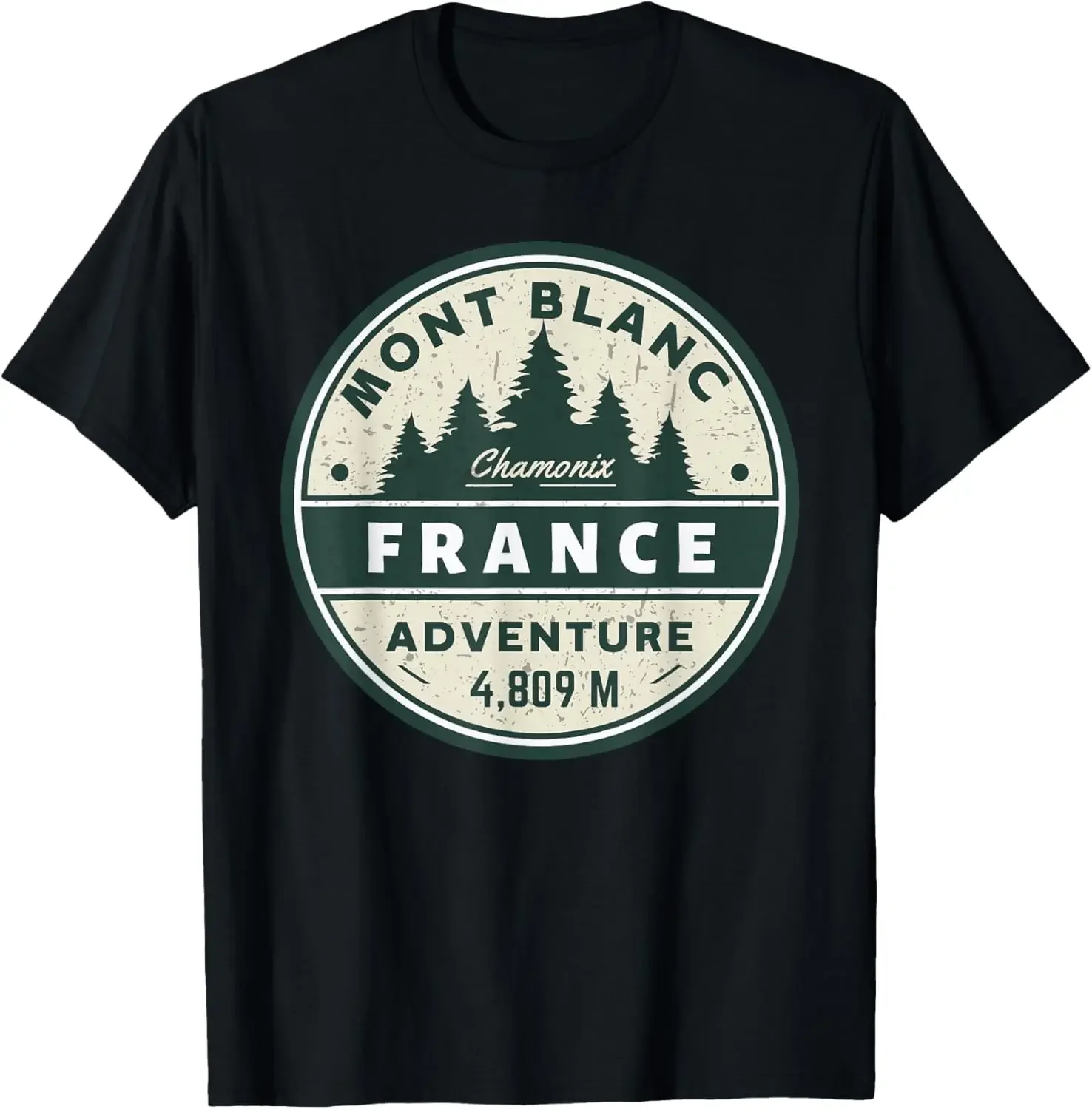 Chamonix Mont Blanc resort area on France and Italy borders T-Shirt