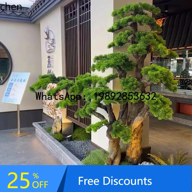

A Artificial Welcoming Pine Tree Mall Interior Decoration Model Welcoming Pine Tree Landscape Ornament