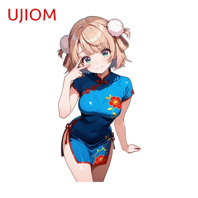 UJIOM Beautiful Shigure Ui Vtuber Wall Stickers Simple Cartoon Character Vestibule Laptop Decal Cool Living Room Decoration
