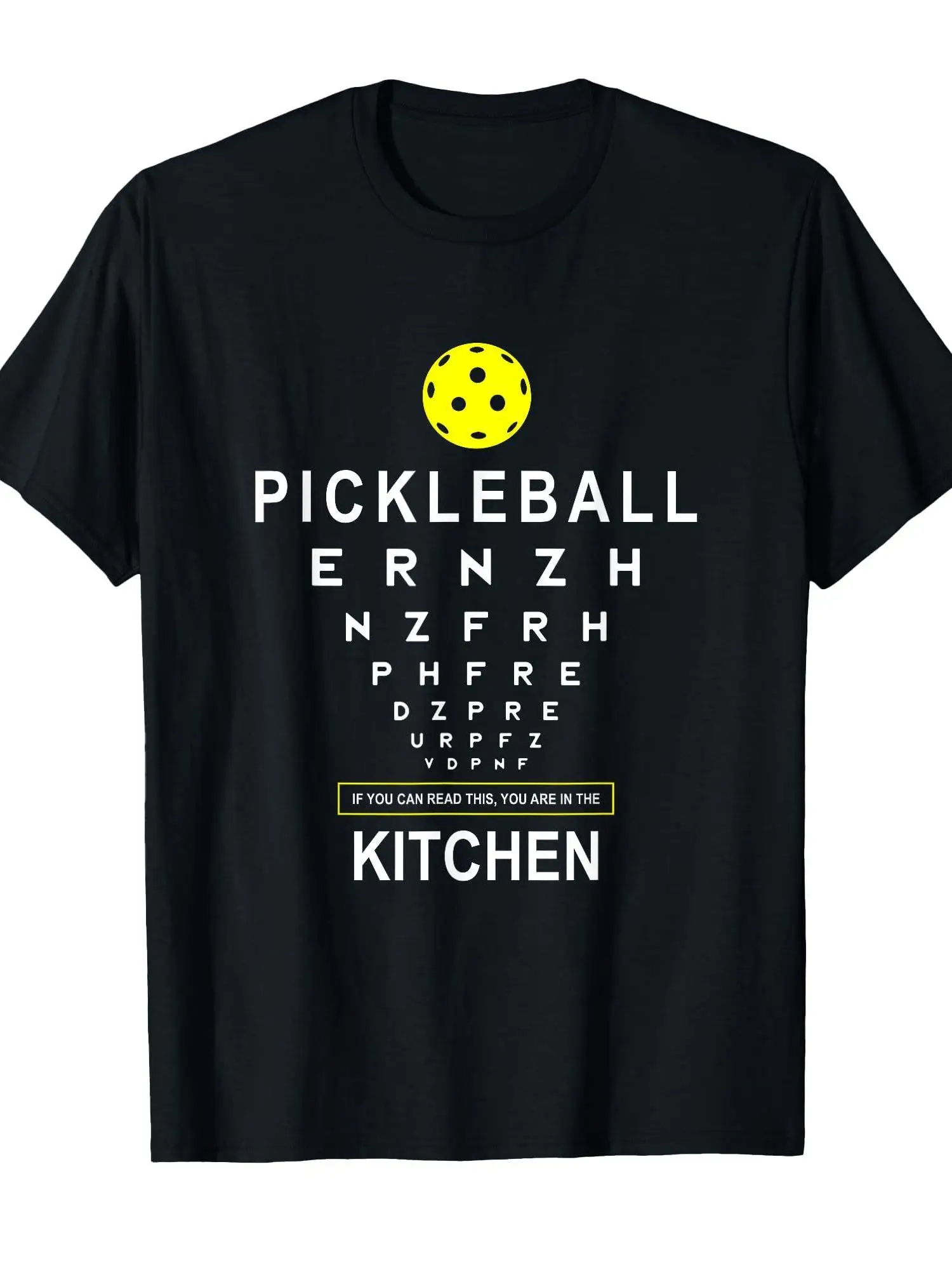 Fun Pickleball T-shirt | Men's and Women's Soft Casual T-shirt with Kitchen Joke Design