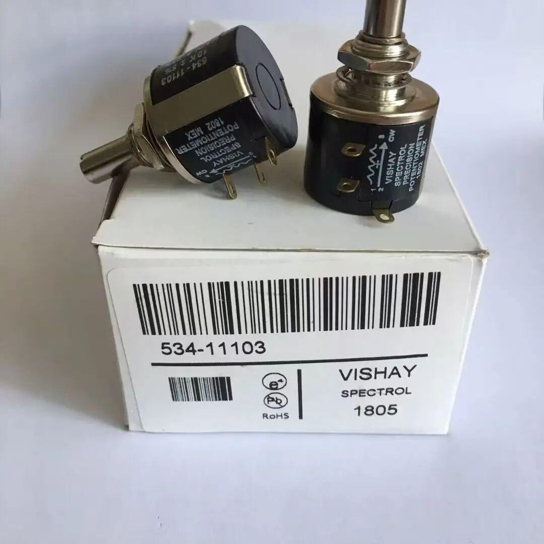 

2pcs/lot 534-1-1103 534-11103 1K 2K 5K 10K 20K 50K 100K 100R 500R 10-turn potentiometer 2W