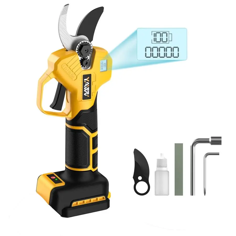 

Бесщеточные электрические секаторы для аккумулятора DeWalt 20V, портативные беспроводные секаторы с ЖК-дисплеем, лезвия K5, регулируемые