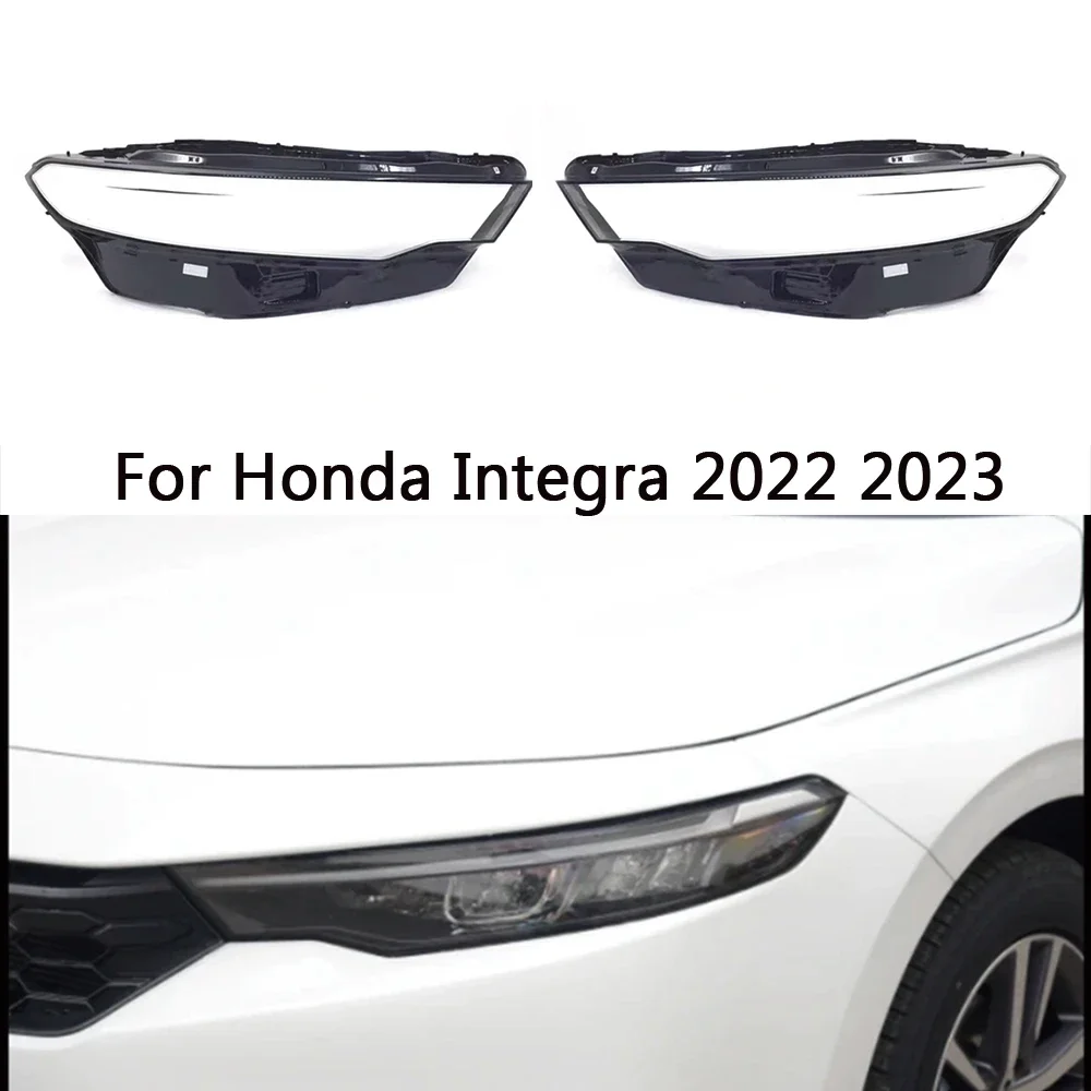HTTCY For Honda Integra INTEGRA 2022 2023 2024 front Car Headlight Cover Lens Shell Lampcover Lampshade Headlamp housing