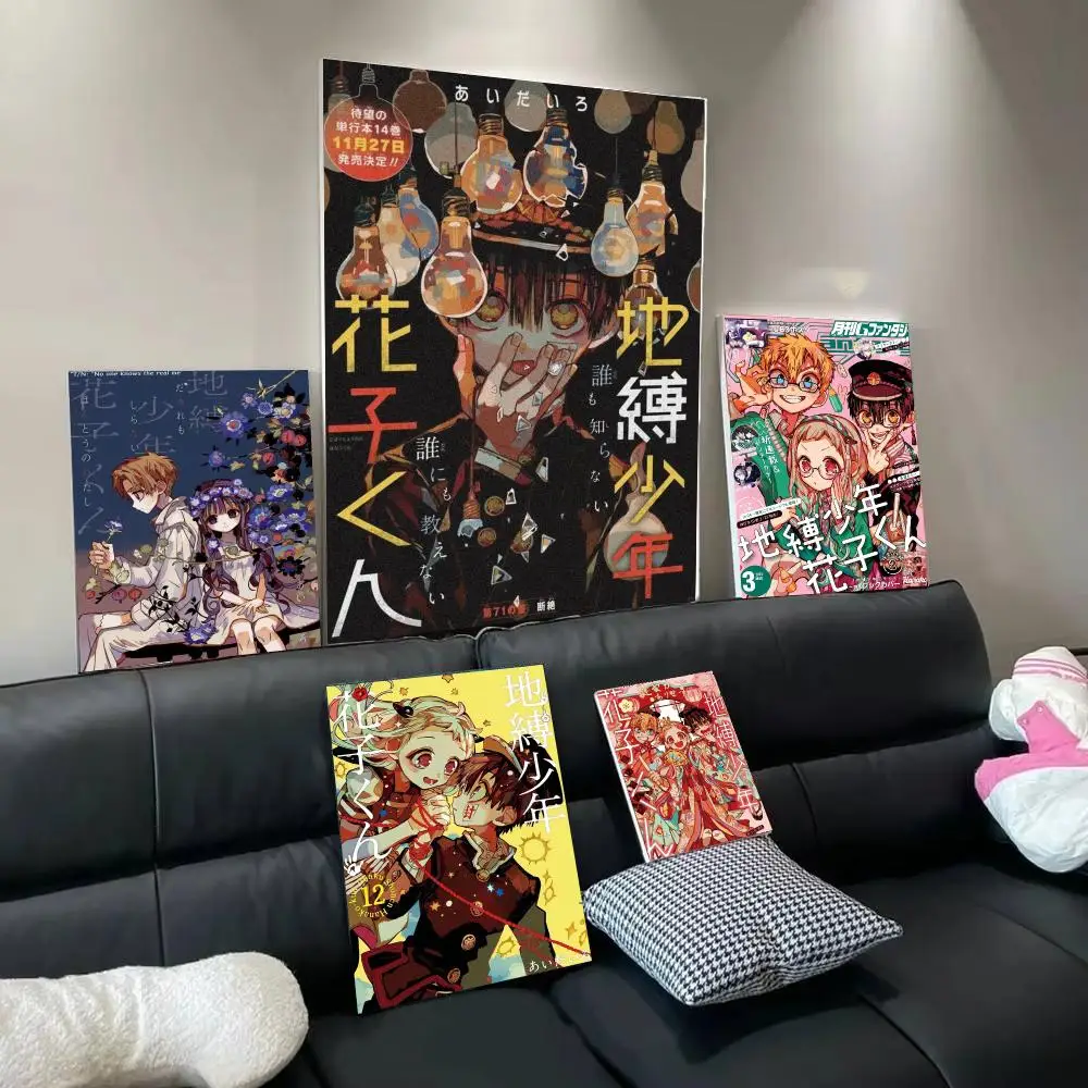 Animation T-Toilet-Bound Hanako-kun Poster Modern  Wall Art Aesthetic Minimalist Bedroom Decor Cafe Home Gift