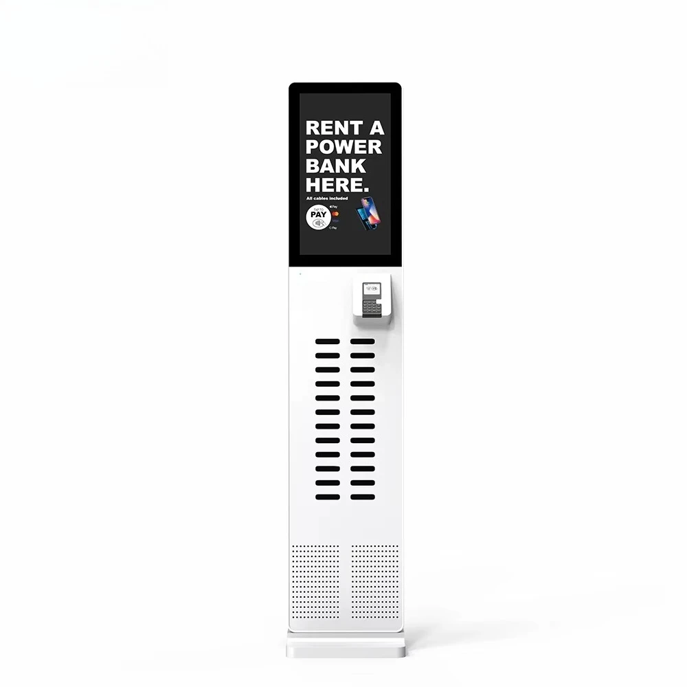 Wifi/4G/Ethernet 8000Mah Battery Share Power Bank Rent Portable 24Slots Mobile Phone Charger Station With Pos