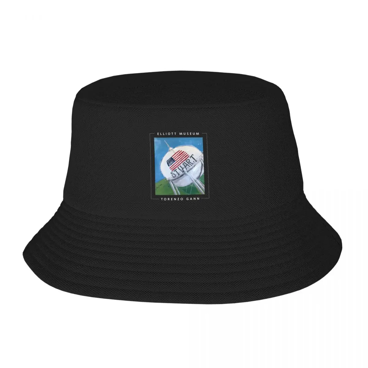 Elliott Museum and the iconic Stuart Water Tower Bucket Hat Sports Caps western hats Mens Hats Women's