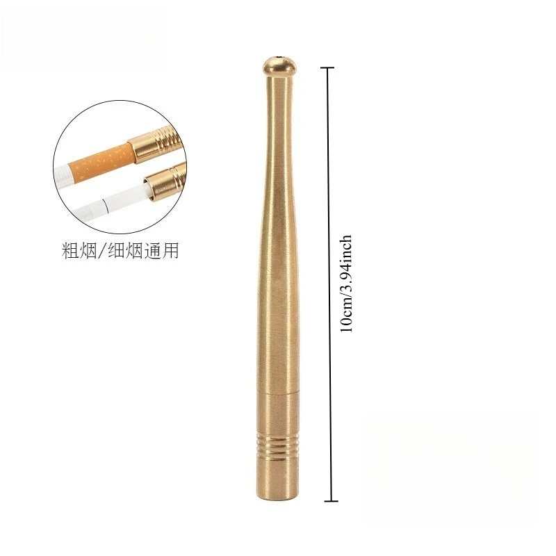 Brass Cigarette Holder High Efficiency Tar Filtration Washable Recyclable Tobacco Filter Healthy Cigarette filter Smoking Gadget