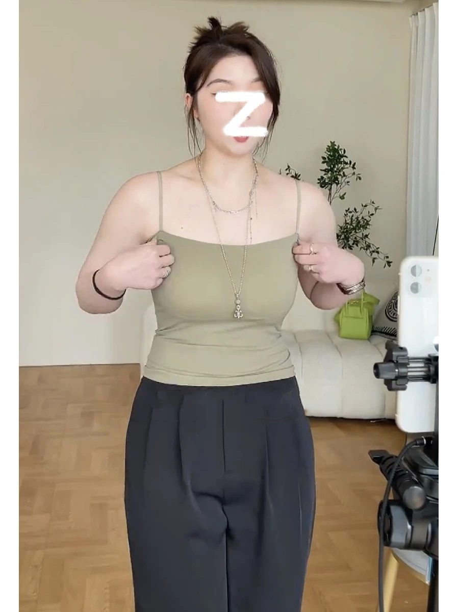 Camiseta sin mangas corta para mujer Gujing Lei Lei, chaleco adelgazante con diseño de espalda descubierta, estilo de verano para ir al trabajo, color liso, base La...