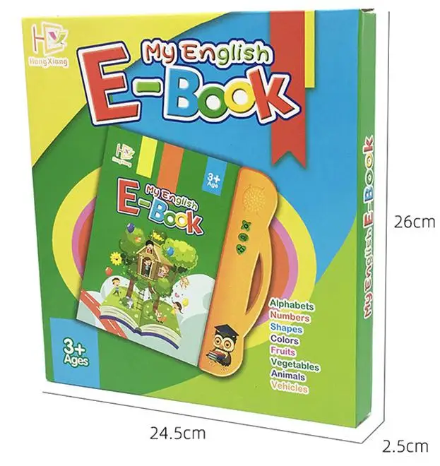 Baby Montessori Educational Toys  English Point Reading Machine book brinquedos Lectura  Jouet Enfant Voiced E-book Toy for kids