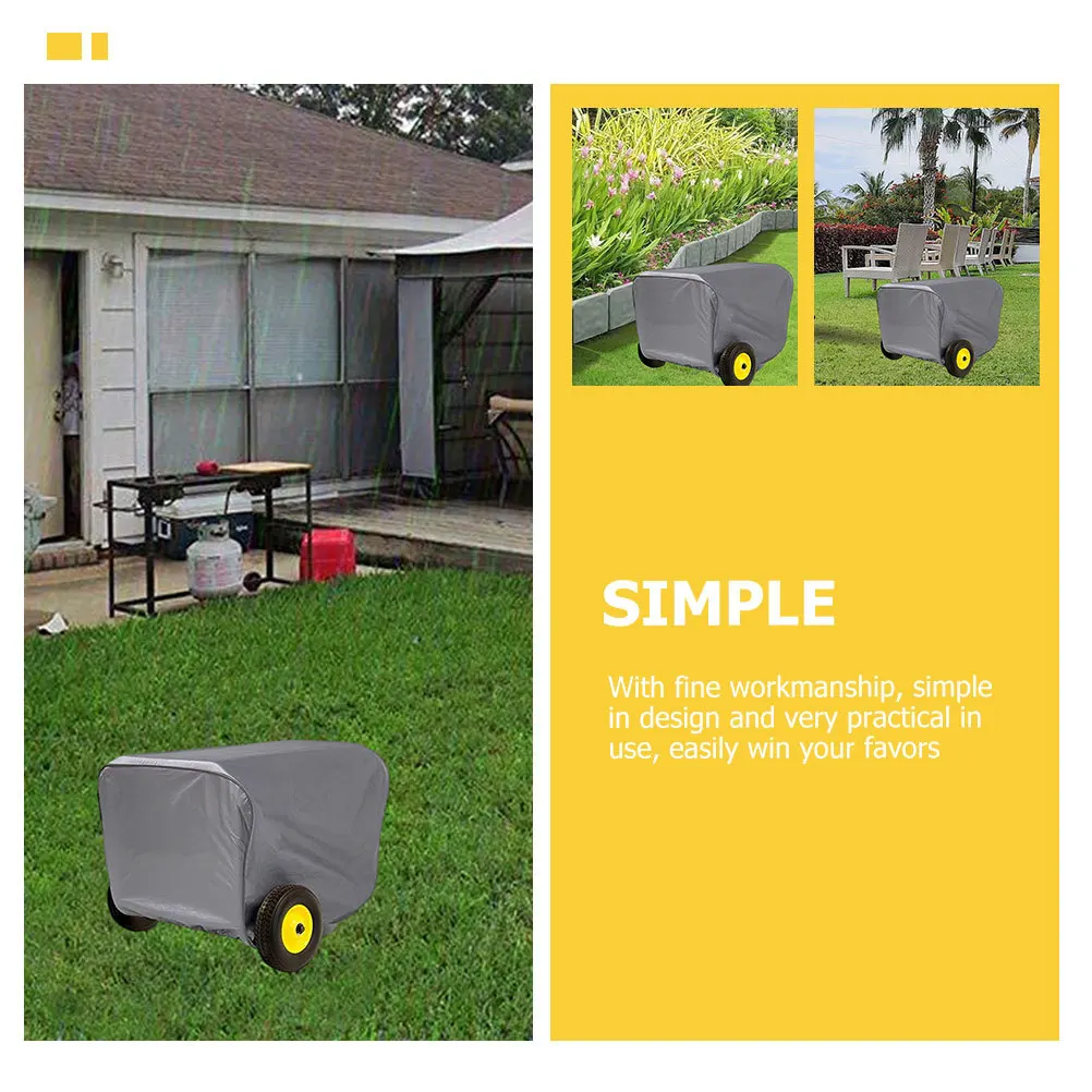 

Outdoor Generator Cover 600D Oxford Cloth Waterproof Tear Resistant Universal Fit All Season Protection for Electric Generator