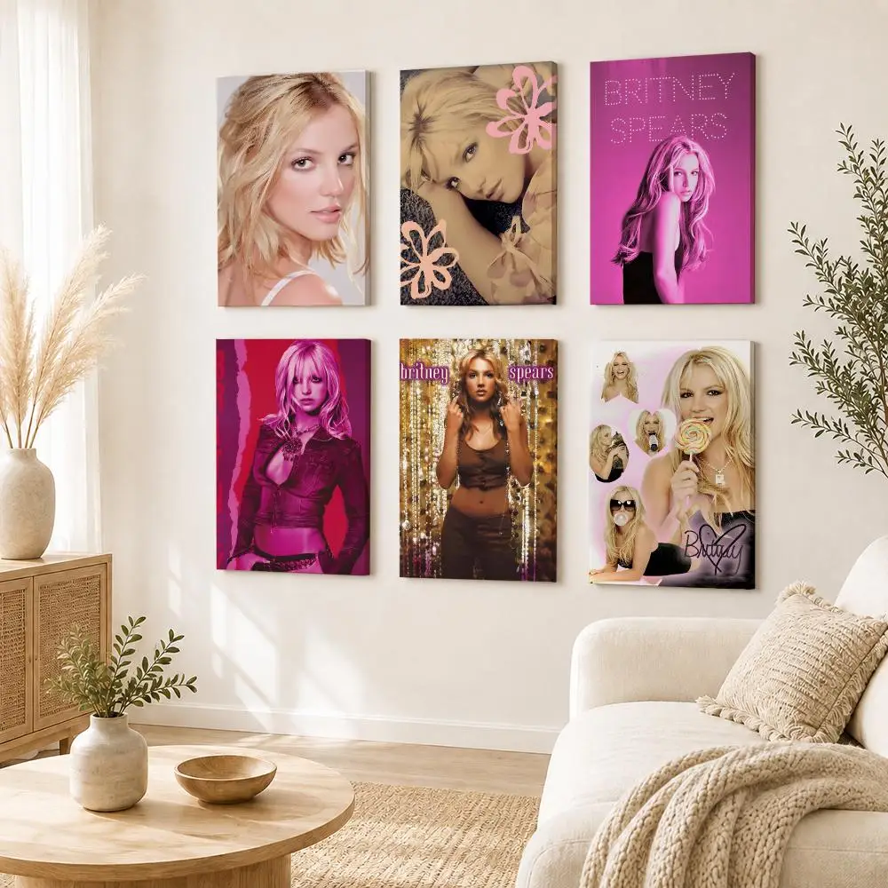 Singer B-Britney spears Glamorous Pop Framed Wall Painting Framed Canvas Wall Art Print | Modern Poster | Home Hallway Decor