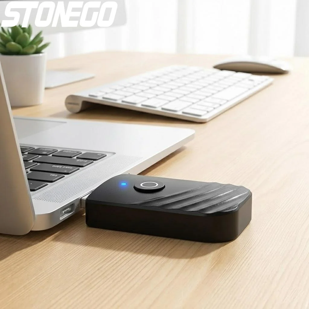 Wireless Bluetooth 50 3in1 Audio Receiver Transmitter 35mm AUX Adapter for TV PC Home Sound System