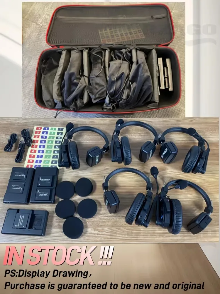 Synco xtalk X5 X1 X2 X3 X4 Wireless Intercom Communication Headset Full-Duplex Remote Ear Headphone Microphone for Filmmaking