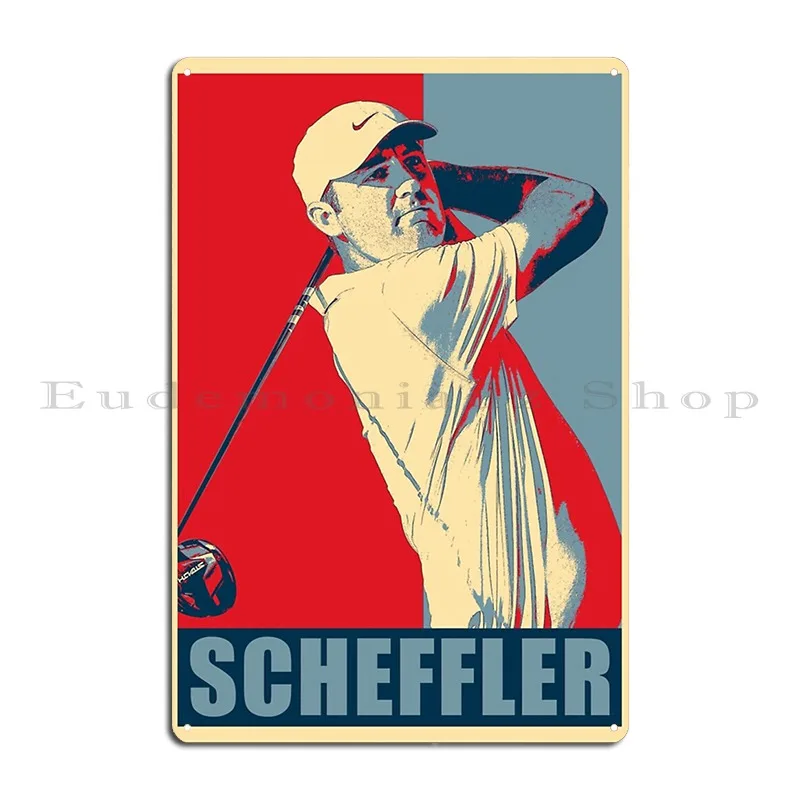 Scottie Scheffler Classic Metal Plaque Poster Cinema Customize Cinema Printing Kitchen Tin Sign Poster