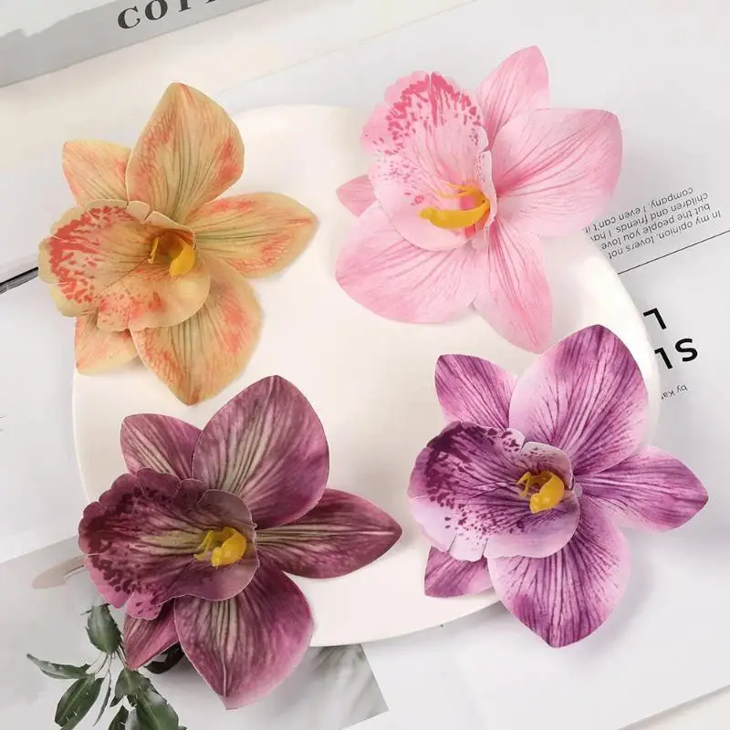 1 Stück Hawaiianische Blumen-Haarspangen für Frauen und Mädchen, Künstliche Blumen-Haarspangen, Haaraccessoires für Urlaub, Strand und Party – Detail 2