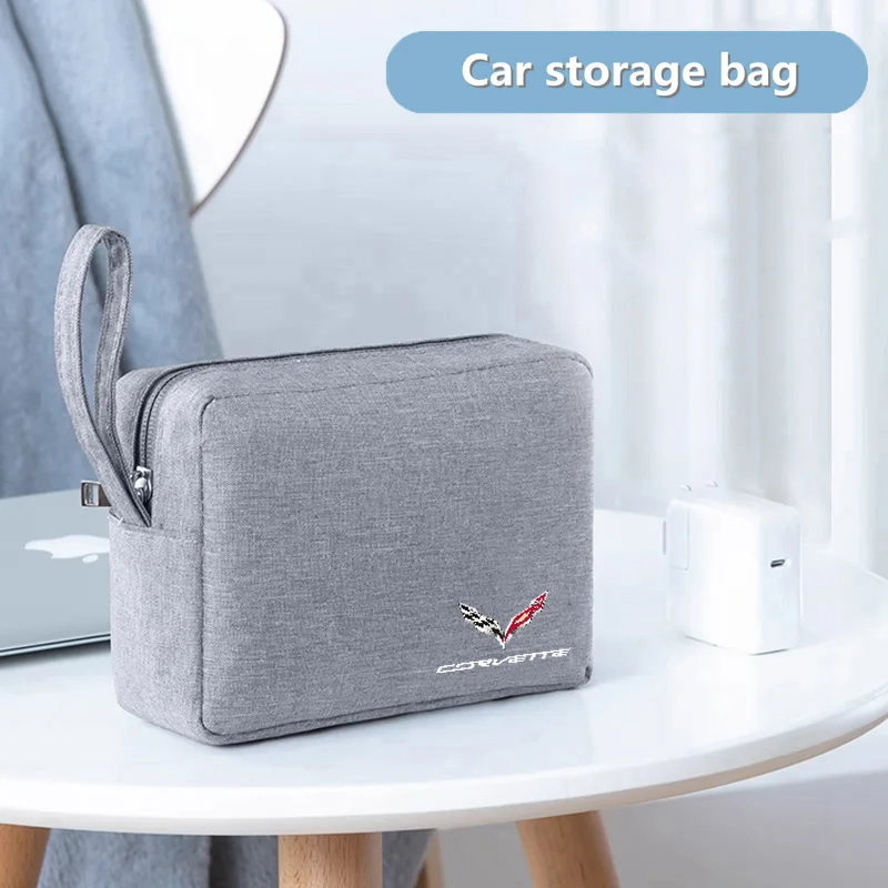 حقيبة تخزين السيارة وثائق حامل بطاقة الائتمان ل كورفيت C1 C2 C3 C4 C5 C5 C6 C7 C6-R C8 #1