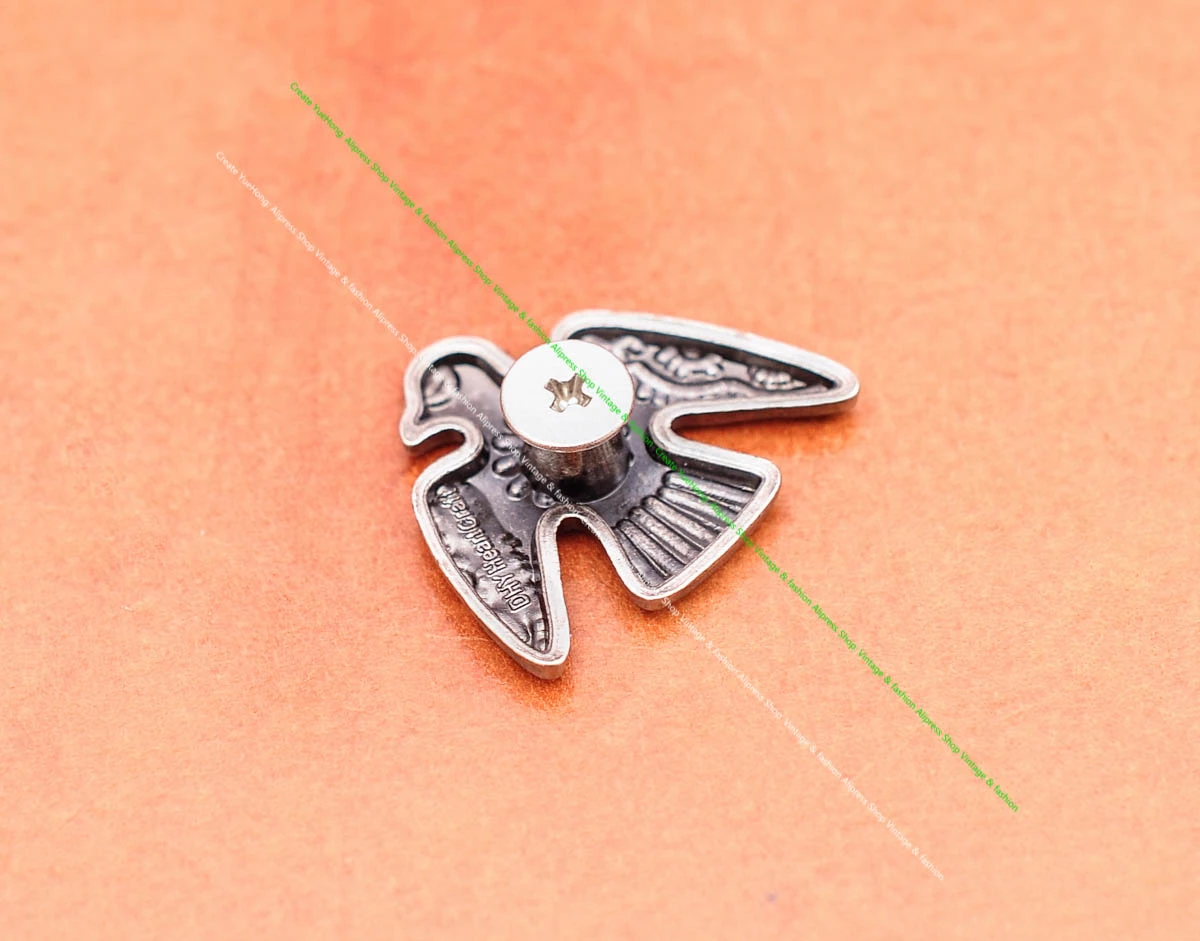 20 Stück 24*21mm Vintage Silber Original Ethno Südost Indische Kunst Sonne Donner Vögel Lederhandwerk Gürtel Schmuck Concho Screwback – Detail 6
